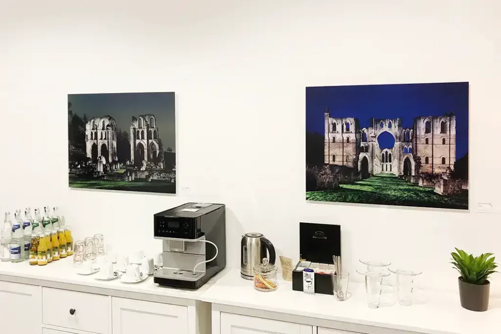 Acrylglas matt, Roche Abbey und Rievaulx Abbey