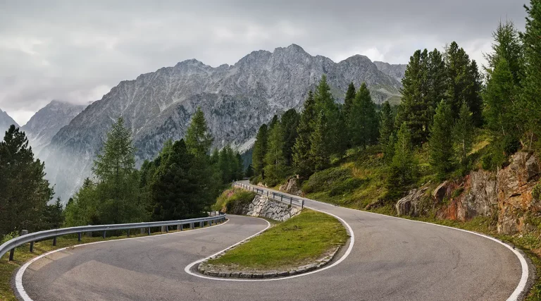 Staller Sattel, Südwestrampe, Italien